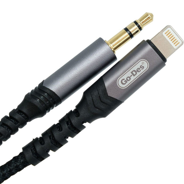 Go-Des GAC-271  Audio 3.5mm Jack Male to Lightning 3M