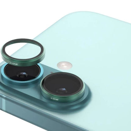 Premium (3 In 1)  Back Camera Glass iPh 16 Plus/16 Green