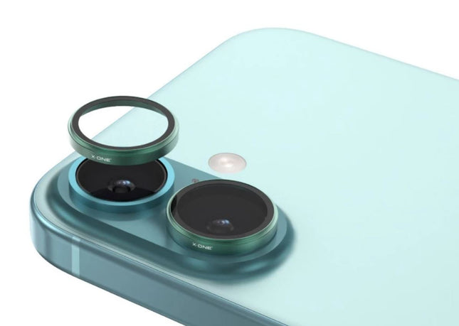 Premium (3 In 1)  Back Camera Glass iPh 16 Plus/16 Green