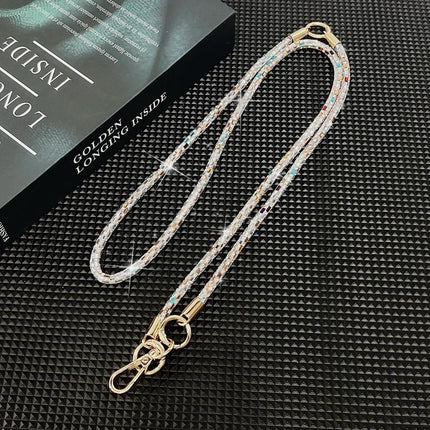 Glitter Cross-body + Hand Wrist Lanyard Strap (Sholder Strap) 120cm Multi Colour