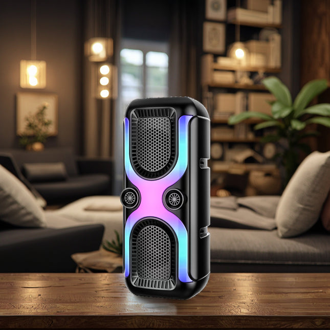 CS-4407 Wireless Rechargeable Bluetooth Bass Speaker – Multi-Function Karaoke Speaker