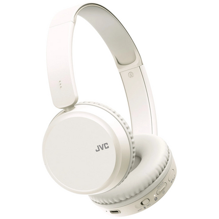 JVC On-Ear Wireless Headphones – Rich Deep Bass & Sleek White Design