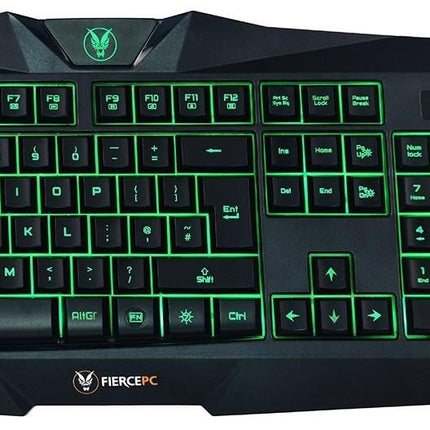 Fierce PC Draconis Gaming French Layout Keyboard with Gaming Mouse Kit