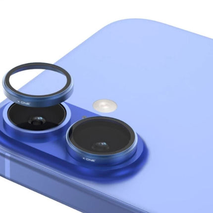 Premium (3 In 1)  Back Camera Glass  iPh 16 Plus/16 Light Blue