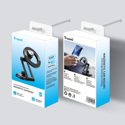 TRUSMI LP07-011 Multi-angle Rotation Foldable Magnetic Car Phone Holder