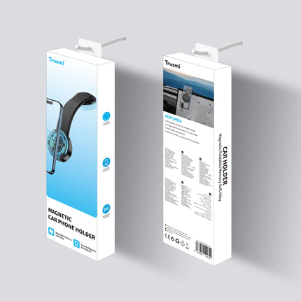 Trusmi LP14-11| Magnetic Foldable Car Phone Holder – 3M Adhesive, MagSafe-Compatible, Super Strong Grip