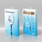 TRUSMI LP22-03 14-inch ring light (includes 36cm light + 3 phone clips + 3 flexible tubes)
