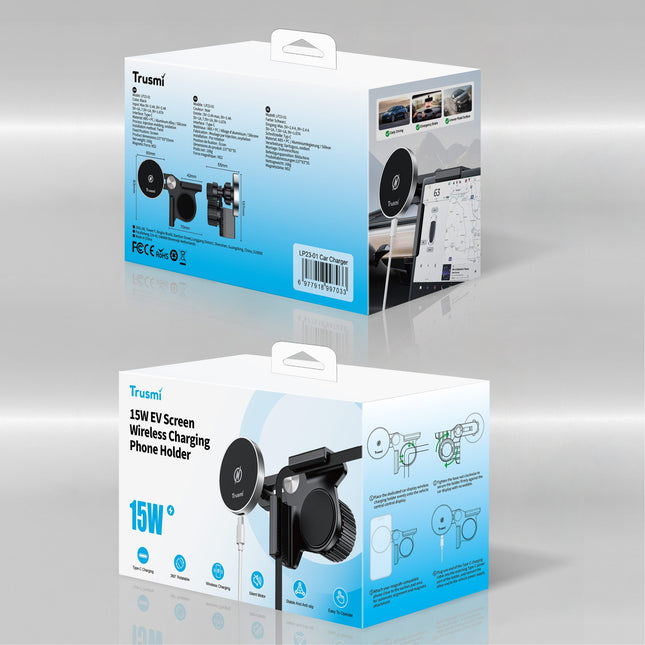 TRUSMI LP23-01 15W EV Screen Wireless Charging Phone Holder