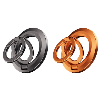 TRUSMI LP24-01 Tri-fold Magnetic Ring Holder- Black
