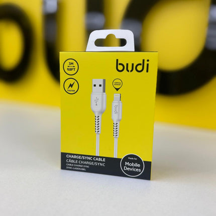 Budi Cable 3M 2.0 USB-A to L Silicone Cable M8J158L09