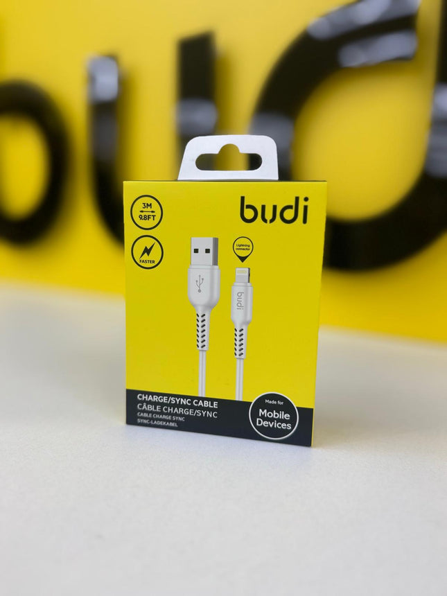 Budi Cable 3M 2.0 USB-A to L Silicone Cable M8J158L09