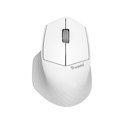 TRUSMI MU01-02 2.4G/BT Ergonomic Contoured-Shape Design Wireless Mouse White