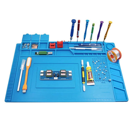 Silicone Soldering Mat Heat Resistant Anti Static Magnetic Repair Pad for Phone Laptop Electronics