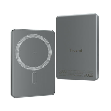 TRUSMI PB01-021 Ultra-Thin Magnetic Wireless Power Bank | 5000mAh | 20W PD Fast Charging | 15W Wireless Output