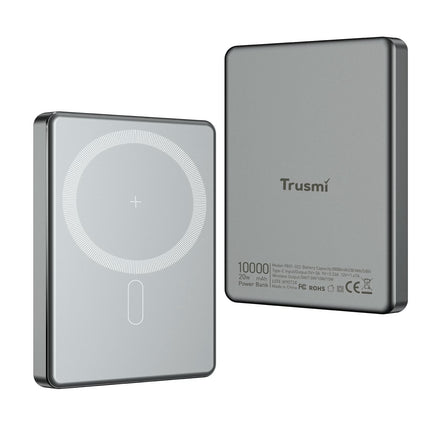 TRUSMI PB01-022 Ultra-Thin Magnetic Wireless Power Bank | 10000mAh | PD 20W Fast Charging