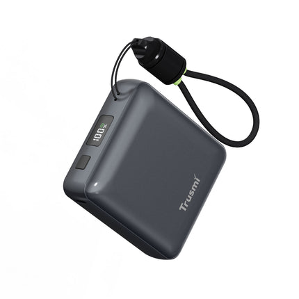 TRUSMI PB06-01 PD22.5W Single C Digital Display Power Bank 10000mAh with C to C Cable Grey