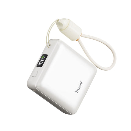 TRUSMI PB06-02 PD22.5W Single C Digital Display Power Bank 10000mAh with C to C Cable Grey