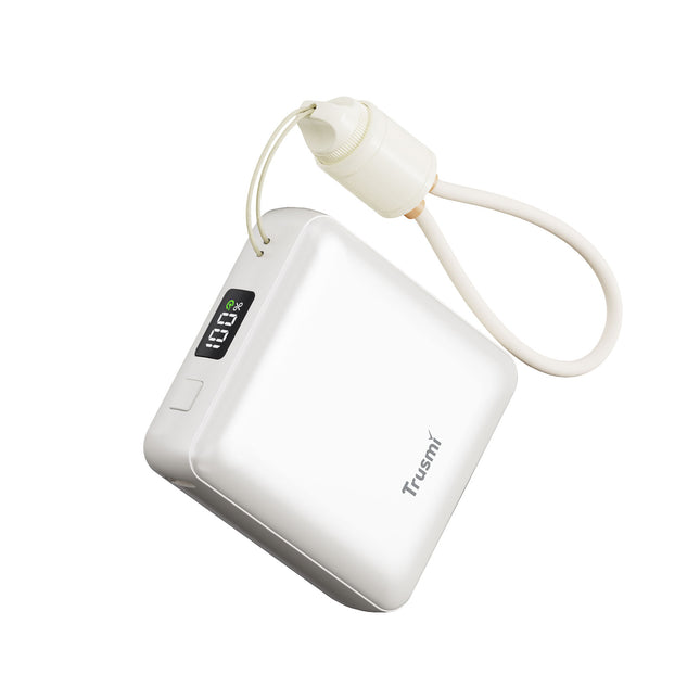 TRUSMI PB06-02 PD22.5W Single C Digital Display Power Bank 10000mAh with C to C Cable Grey