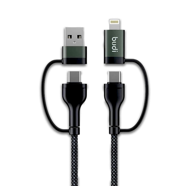 Budi PD65W / 27W 4in1  Charge/Sync Braided Cable DC259ATTL12B