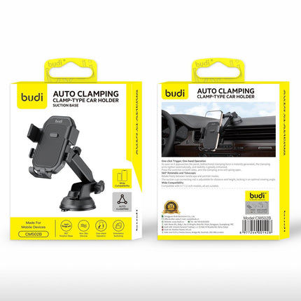 BUDI CM502B Uniersal Auto Clamping Car Mount Holder
