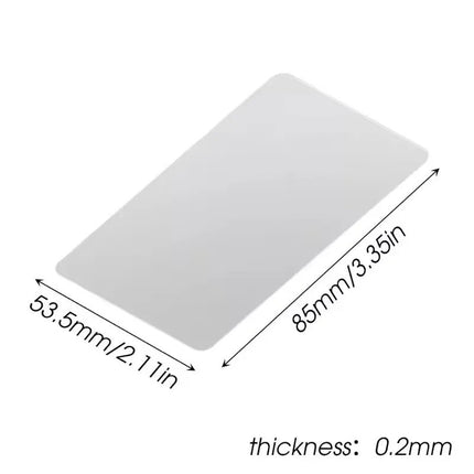 Set Of Ultra Thin Plastic Card (5 PCS) + Openig Blade + Safety Razor (5 Pcs)