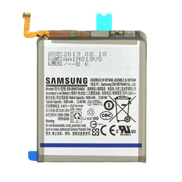 rusmi Replacement Battery for Samsung Galaxy  Note 10 (SM - N970F) – High-Capacity, Fast Charging Li-ion Power for All-Day Performance.