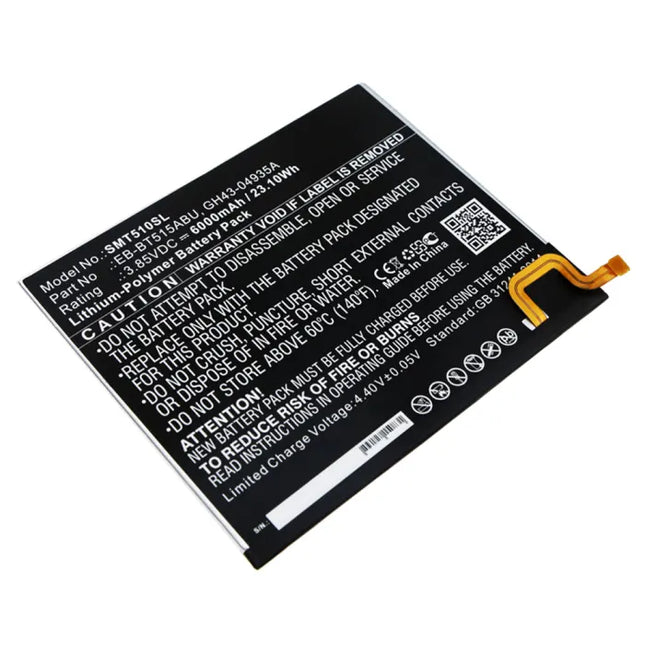 Trsumi Replacement Battery for Samsung Galaxy Tab A 10.1 (T510/T515) – Long-Lasting, Safe & Reliable Power.