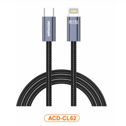 Amaya ACD-CL61 27W Fast Charging 1M Type-C to Lightning Cable