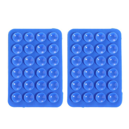 Silicone Sticky Pad Holder – Multi Surface Suction Mount Pad Blue