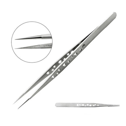 Straight Tweezer Repair Tool Stainless Steel