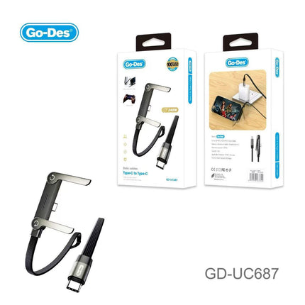 Go-Des GD-UC687 1.3M Type-C to Type-C 240W Data Cable
