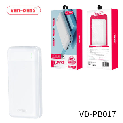 VEN-DENS PB017 20000mah Power Bank Black