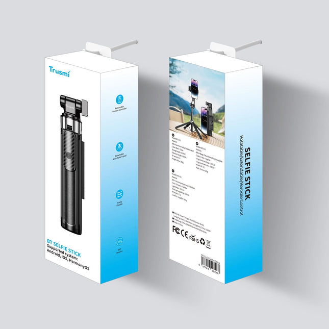 TRUSMI SF01-01 Selfie Stick 360° Four-axis Universal Rotating Anti-shake