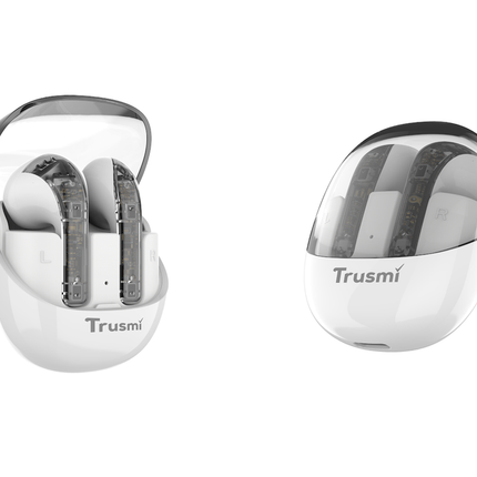 Trusmi WS01-021 | Transparent True Wireless Earphones – Bluetooth 5.3, 5H Playtime, Type-C Charging