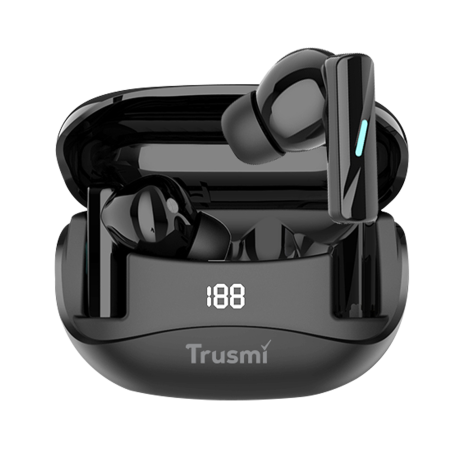 Trusmi WS02-021 | True Wireless In-Ear Earphones – Bluetooth 5.3, Binaural Call, Type-C Charging