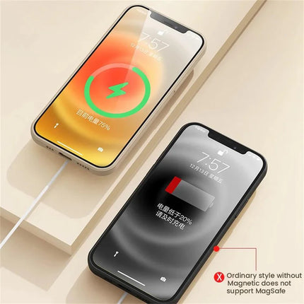 Magsafe Wireless Magnetic Charge Coque Soft Silicone  For iPhone 16 Plus