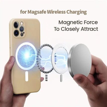 Magsafe Wireless Magnetic Charge Coque Soft Silicone  For iPhone 16 Plus