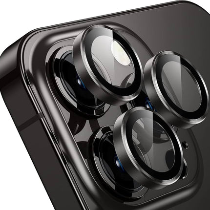 Premium (3 In 1)  Back Camera Glass iPh 16 Pro Max / 16 Pro Black