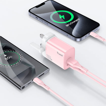 TRUSMI CH11-067 PD20W A+C GaN Fast Charger Set with C to L Cable