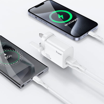 TRUSMI CH11-066 PD20W A+C GaN Fast Charger Set with C to L Cable