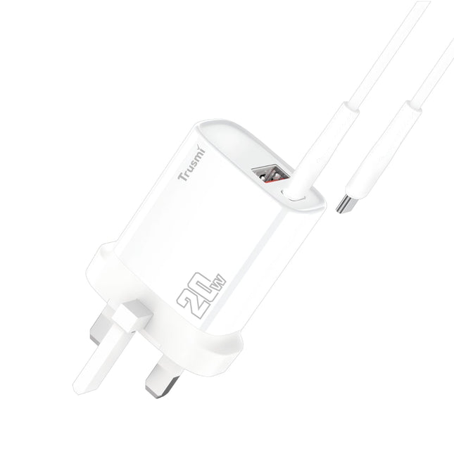 TRUSMI CH11-066 PD20W A+C GaN Fast Charger Set with C to L Cable