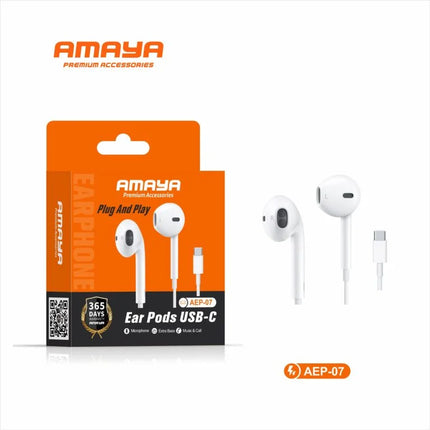 Amaya AEP-07 Wired In-Ear Type-C Earphones