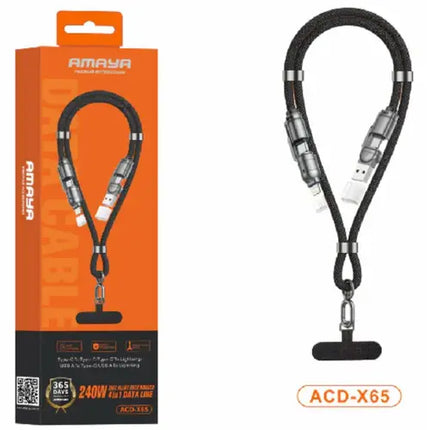 Amaya ACD-X65 240W Zinc Alloy Neck Hanger 4-in-1 Data Line