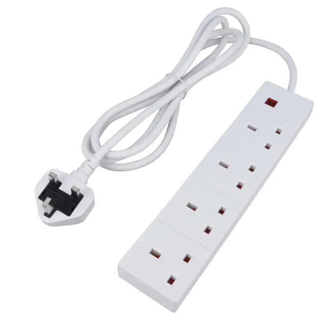 Kmart Extension Lead F4P 13A 2m 4 Gang Extension Lead with Neon