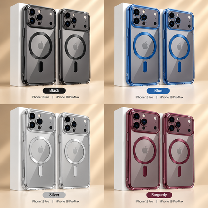 GT Magnetic Gel Premium Chrome Effect Back Case For iPhone 18 Pro