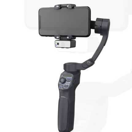 Hot Sale Black Phone Stabilizer Lightweight Selfie Stick with Anti-Shake Gimbal 360-degree Adjustable Angle AI Tracking Module