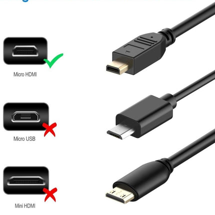 Micro HDMI Cable to Standard HDMI Cable
