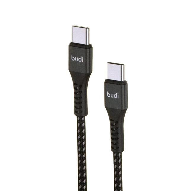 Budi Cable 1M PD65W Aluminum Shell C to C Braided Cable DC210TT10B