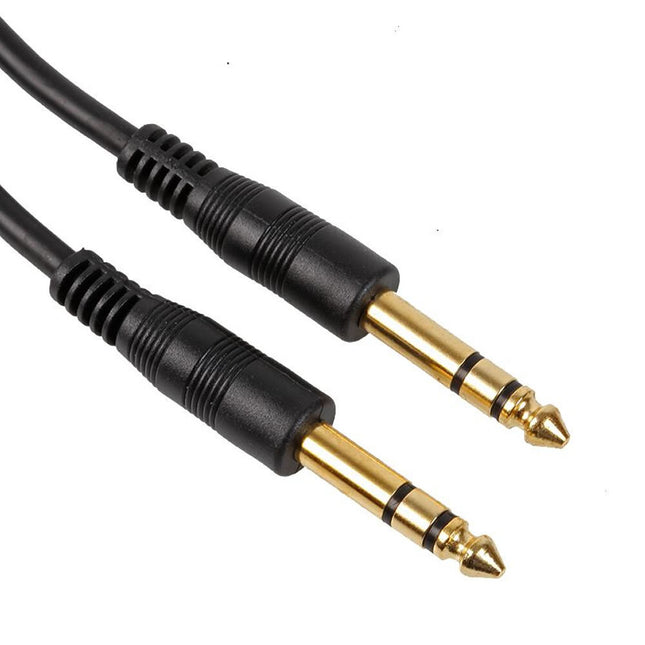 6.35mm Stereo 1/4" Guitar Amp Keyboard Audio XLR Cable (1.5M)