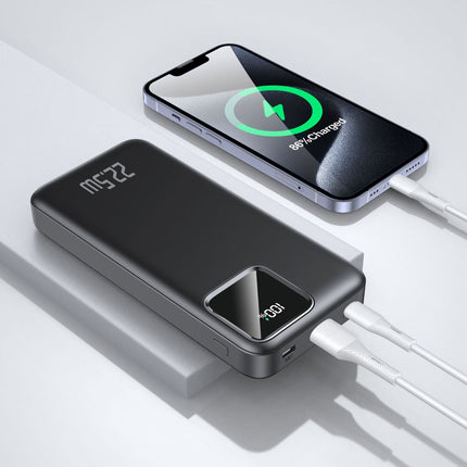 TRUSMI PB03-013 20000mAh Power Bank | 22.5W PD Fast Charging | Digital Display | Dual USB & Type-C Output – Black